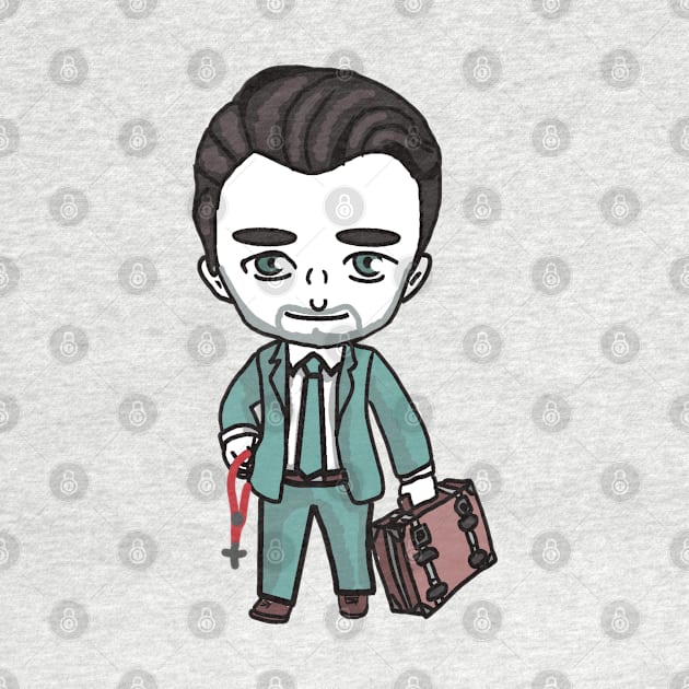 Chibi Joseph The Rosary Doctor by HappyRandomArt